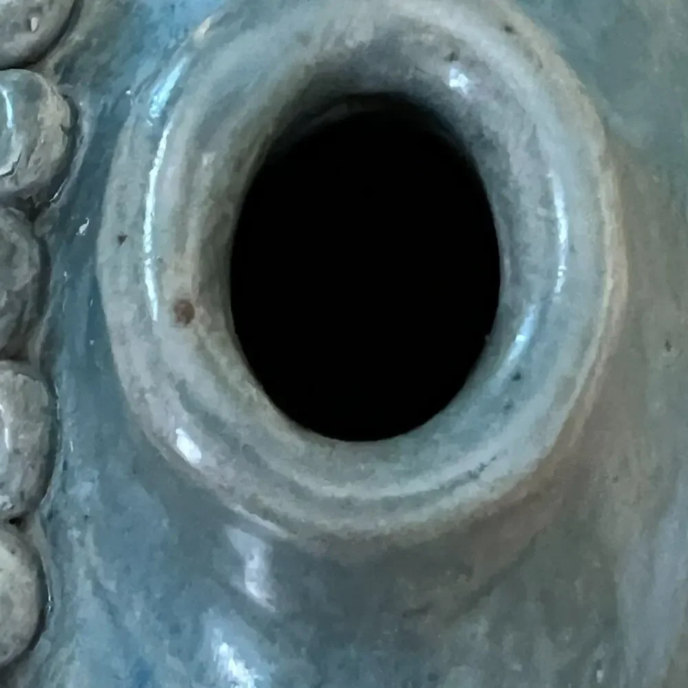 Studio Art Pottery Ceramic Vase 10.5